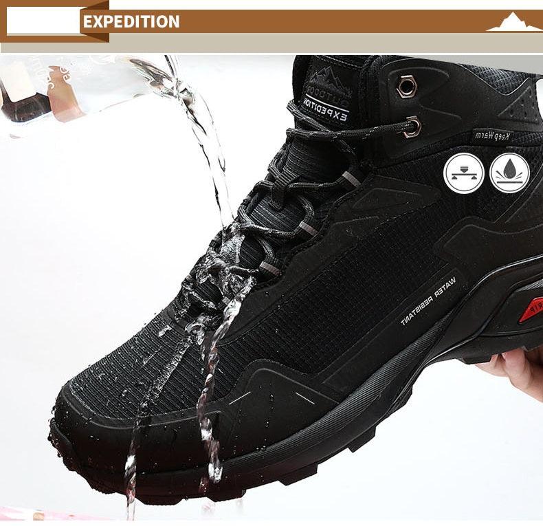 Camouflage Hiking Strong Breathable Non-slip Shoes Outdoor Men's Sports Shoes Waterproof Air Circulation Insole Ankle Support Non-Slip Lightweight For Outdoor Trekking Walking Shoes Stevvex