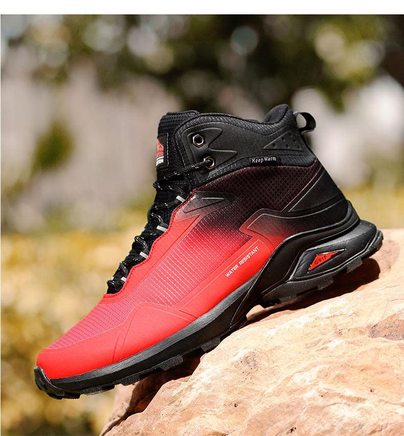 Camouflage Hiking Strong Breathable Non-slip Shoes Outdoor Men's Sports Shoes Waterproof Air Circulation Insole Ankle Support Non-Slip Lightweight For Outdoor Trekking Walking Shoes Stevvex