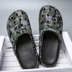 Camouflage Men Clogs Sandals Summer Outdoor Slippers Beach Aqua Shoes Slip On Flip Flops Garden Sandals Casual Outdoor Lightweight Clog Fashion Slip-On Sport Shoe Breathable Design Shoes Stevvex