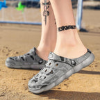 Camouflage Men Clogs Sandals Summer Outdoor Slippers Beach Aqua Shoes Slip On Flip Flops Garden Sandals Casual Outdoor Lightweight Clog Fashion Slip-On Sport Shoe Breathable Design Shoes Stevvex