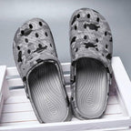 Camouflage Men Clogs Sandals Summer Outdoor Slippers Beach Aqua Shoes Slip On Flip Flops Garden Sandals Casual Outdoor Lightweight Clog Fashion Slip-On Sport Shoe Breathable Design Shoes Stevvex