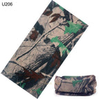 Camouflage Neck Gaiter Hunting Scarves Ice Silk Bandana Tubular Buff Half Mask Tactical Sport Headband Balaclava  Balaclava Seamless Magic Head Scarf Breathable Bandana Turban Outdoor Hiking Quick-Dry Sweat Absorbing Scarves Multifunction Beanie Hat Stevvex