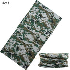 Camouflage Neck Gaiter Hunting Scarves Ice Silk Bandana Tubular Buff Half Mask Tactical Sport Headband Balaclava  Balaclava Seamless Magic Head Scarf Breathable Bandana Turban Outdoor Hiking Quick-Dry Sweat Absorbing Scarves Multifunction Beanie Hat Stevvex