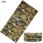 Camouflage Neck Gaiter Hunting Scarves Ice Silk Bandana Tubular Buff Half Mask Tactical Sport Headband Balaclava  Balaclava Seamless Magic Head Scarf Breathable Bandana Turban Outdoor Hiking Quick-Dry Sweat Absorbing Scarves Multifunction Beanie Hat Stevvex
