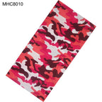 Camouflage Neck Gaiter Hunting Scarves Ice Silk Bandana Tubular Buff Half Mask Tactical Sport Headband Balaclava  Balaclava Seamless Magic Head Scarf Breathable Bandana Turban Outdoor Hiking Quick-Dry Sweat Absorbing Scarves Multifunction Beanie Hat Stevvex