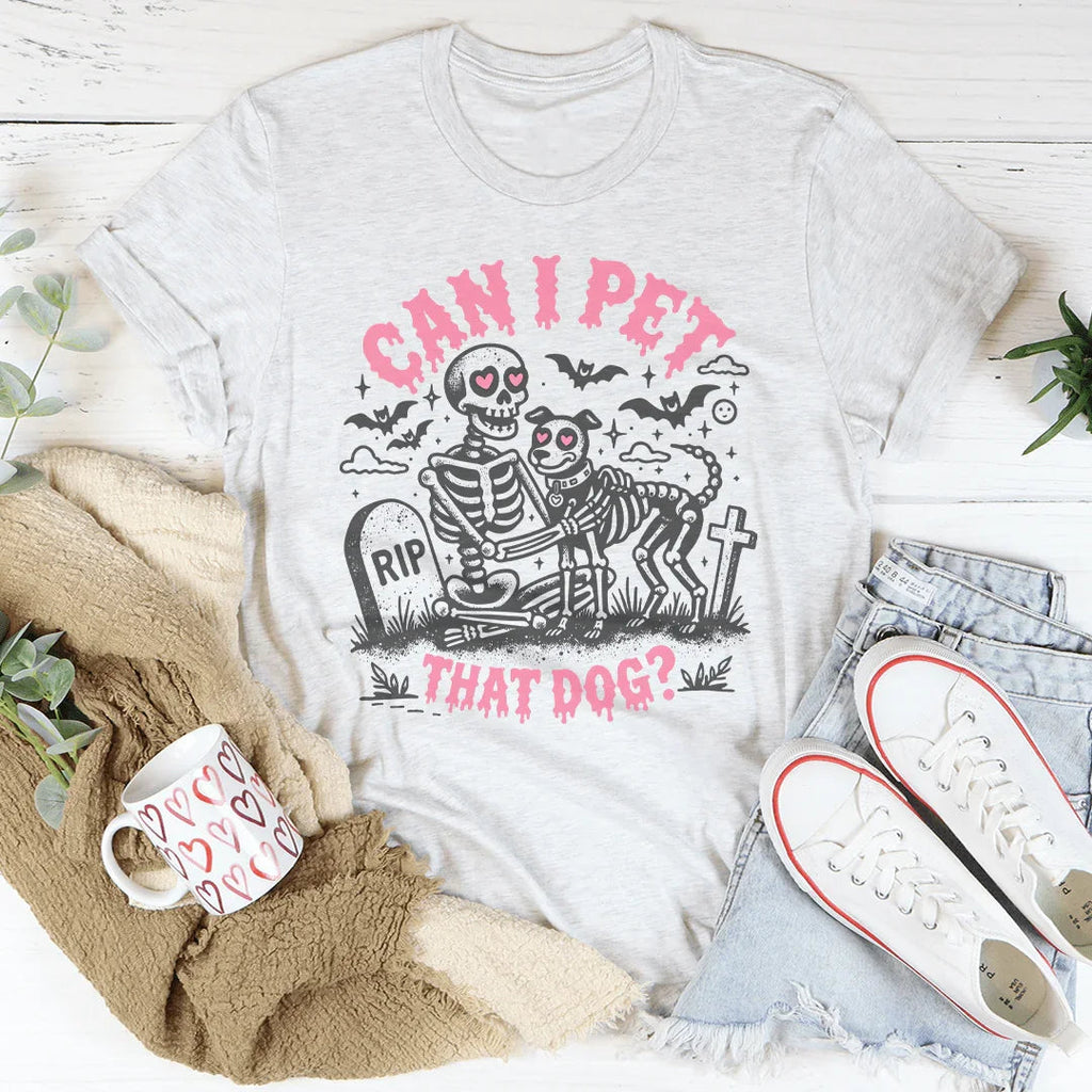 Can I Pet That Dog Tee Peachy Sunday