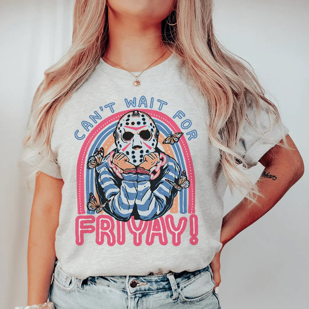 Can't Wait For Friyay Tee Peachy Sunday