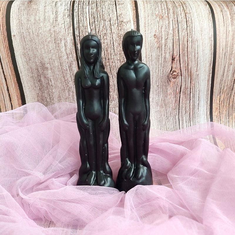 Candles Human Shape Men And Women Couple Candles Magic Ceremony Candles Lovers Couple Candle Love Ritual Good Luck Candle Decoration Candles Stevvex