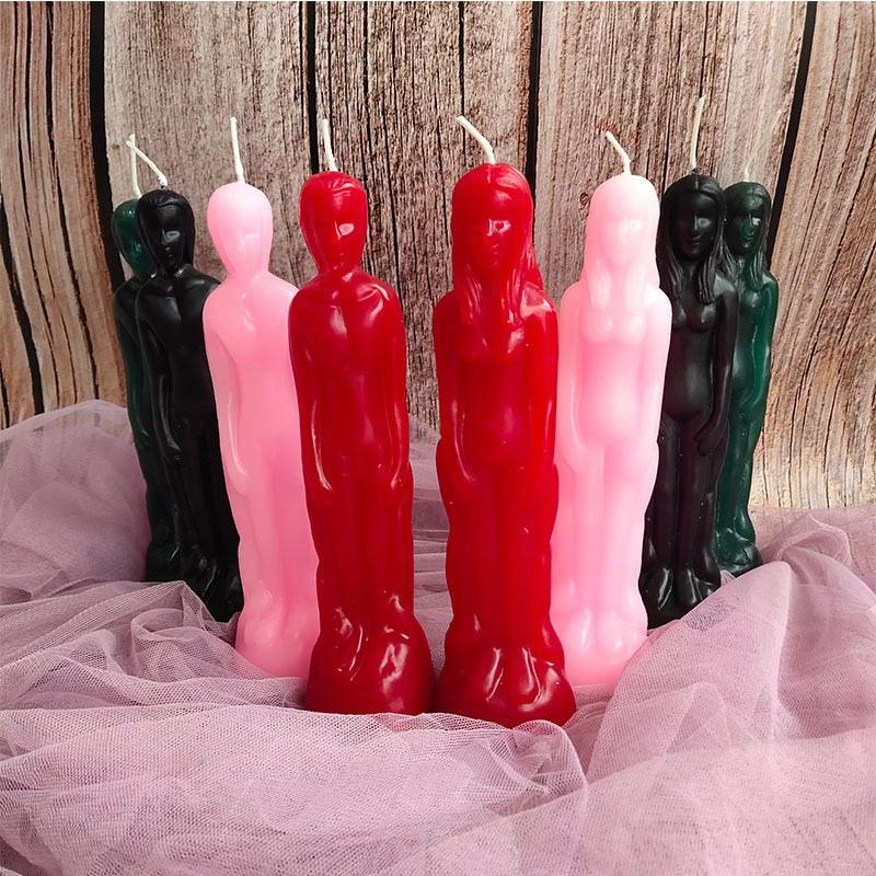 Candles Human Shape Men And Women Couple Candles Magic Ceremony Candles Lovers Couple Candle Love Ritual Good Luck Candle Decoration Candles Stevvex