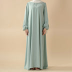 Candy Color Pleated Abaya | Must-have Essential Basic Dress (MA142)