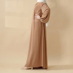 Candy Color Pleated Abaya | Must-have Essential Basic Dress (MA142)