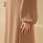 Candy Color Pleated Abaya | Must-have Essential Basic Dress (MA142)
