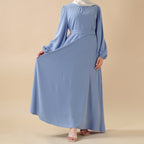 Candy Color Pleated Abaya | Must-have Essential Basic Dress (MA142)