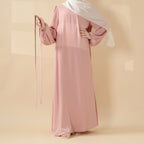 Candy Color Pleated Abaya | Must-have Essential Basic Dress (MA142)