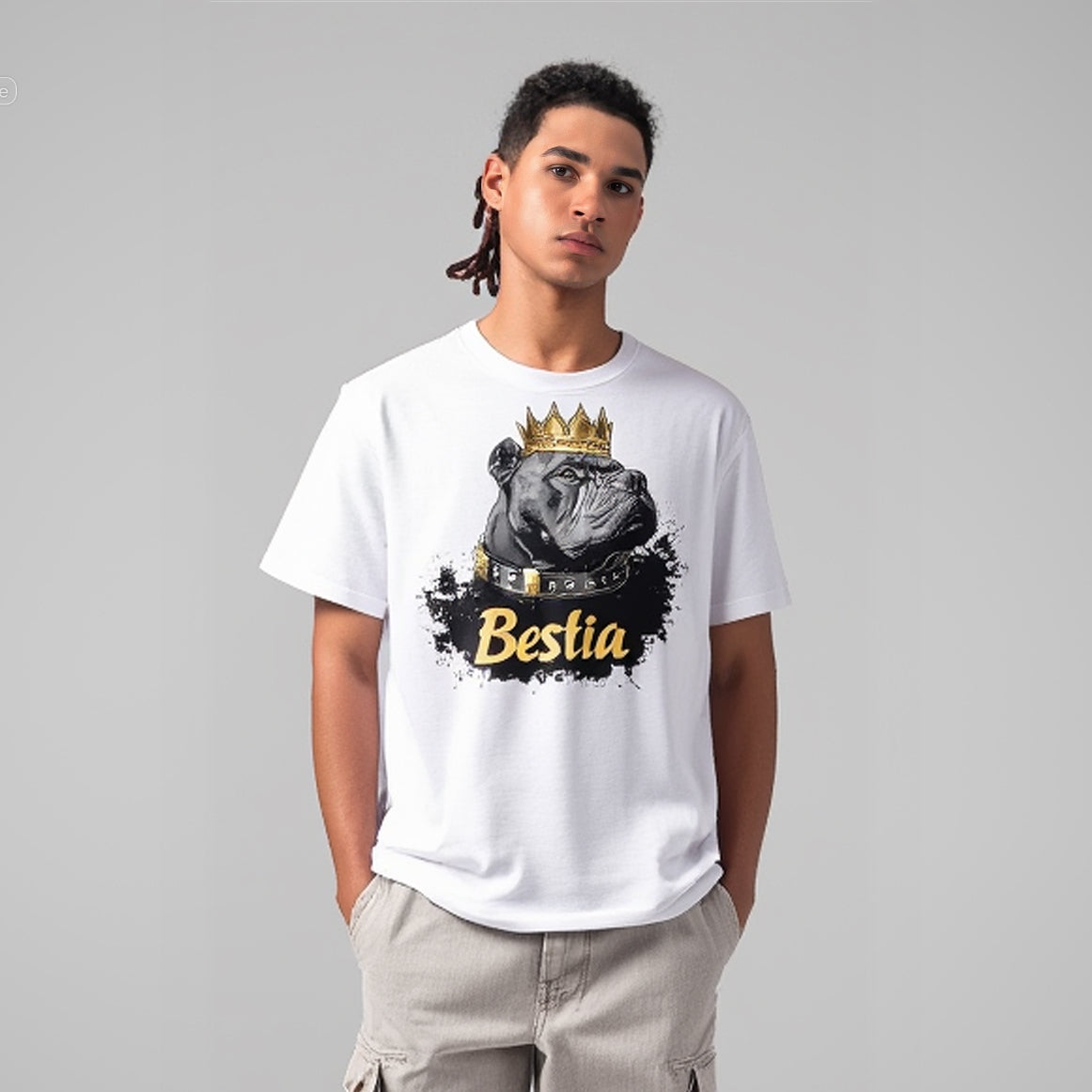 Cane Corso T-shirt White V1 Bestia Dog Gear