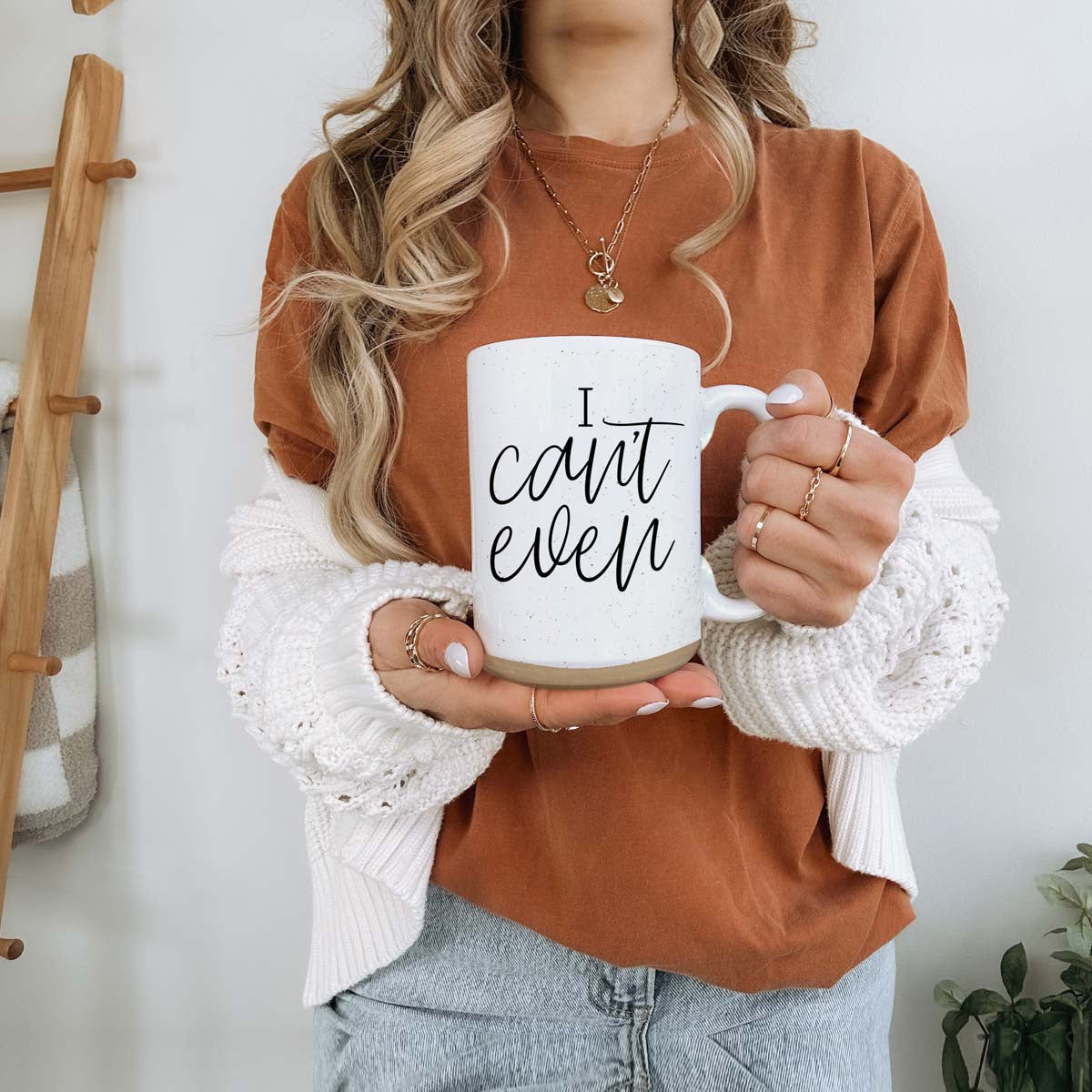 I Can't Even 16oz Funny Ceramic Coffee Mug Sarcastic Gift BandsCo Straps