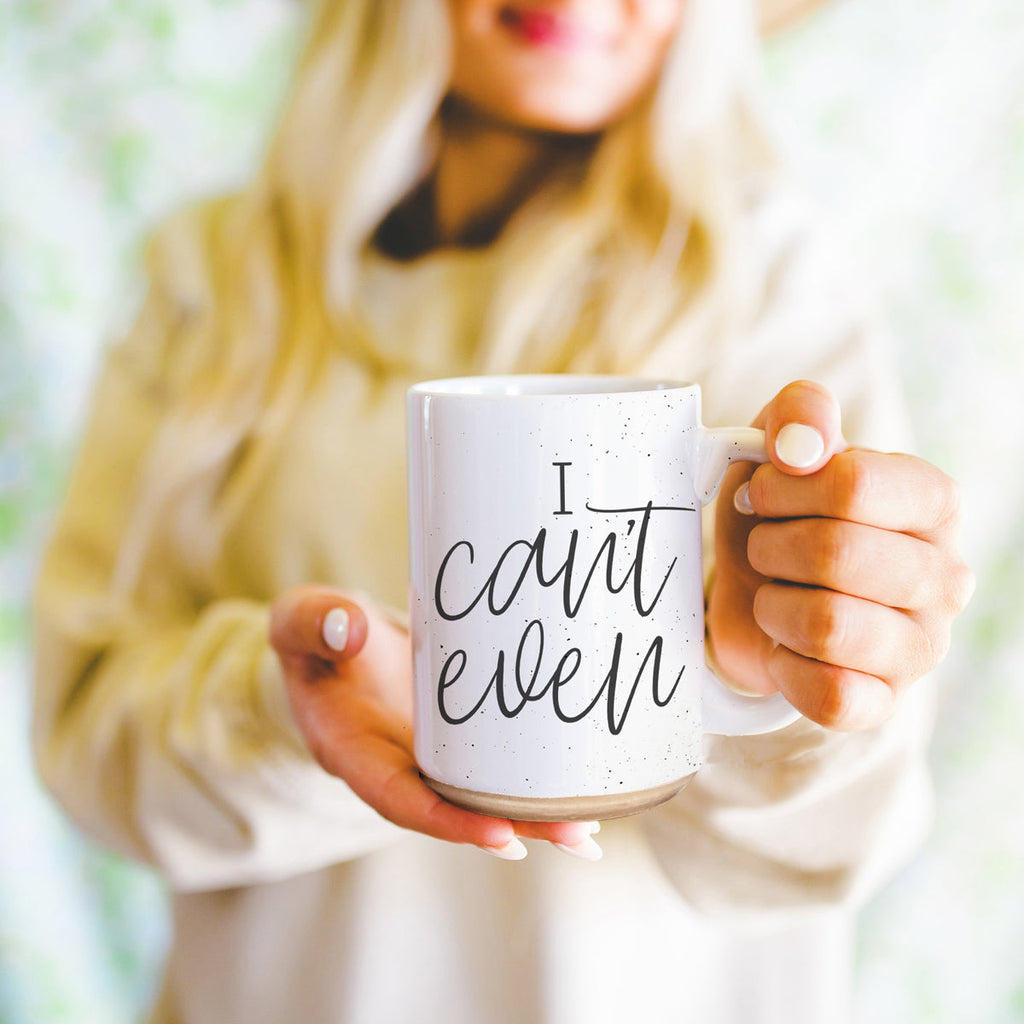 I Can't Even 16oz Funny Ceramic Coffee Mug Sarcastic Gift BandsCo Straps
