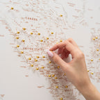 World Map on Canvas - Beige - SJB-DIAMOND ELITES
