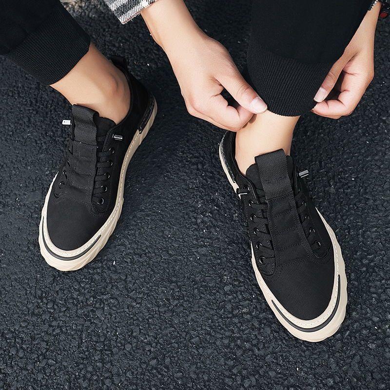 Canvas Men's Comfortable All-match Sneakers Breathable Cloth Casual Sports Flats Men Lightweight Outdoor Walking Sneakers Modern Design Stevvex