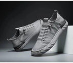 Canvas Men's Comfortable All-match Sneakers Breathable Cloth Casual Sports Flats Men Lightweight Outdoor Walking Sneakers Modern Design Stevvex