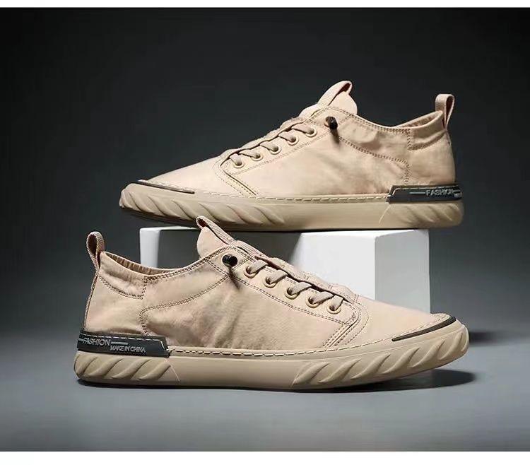 Canvas Men's Comfortable All-match Sneakers Breathable Cloth Casual Sports Flats Men Lightweight Outdoor Walking Sneakers Modern Design Stevvex