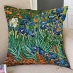 Canvas Throw Pillow Cover Famous Oil Painting Art Self Portrait Sunflower Starry Night Gallery Art Decoration Pillow Case Linen Cushion Cover Canvas Throw Pillow Cover Case for Couch Sofa Home Decoration Famous Picture Print 44x44cm Stevvex