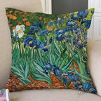 Canvas Throw Pillow Cover Famous Oil Painting Art Self Portrait Sunflower Starry Night Gallery Art Decoration Pillow Case Linen Cushion Cover Canvas Throw Pillow Cover Case for Couch Sofa Home Decoration Famous Picture Print 44x44cm Stevvex