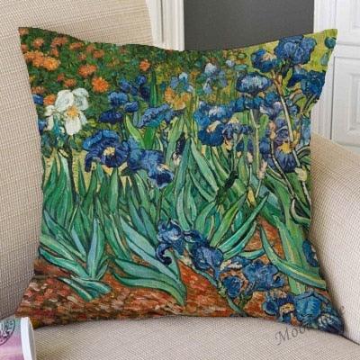Canvas Throw Pillow Cover Famous Oil Painting Art Self Portrait Sunflower Starry Night Gallery Art Decoration Pillow Case Linen Cushion Cover Canvas Throw Pillow Cover Case for Couch Sofa Home Decoration Famous Picture Print 44x44cm Stevvex