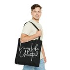 Large Tote Bag Living Life Unlimited - Inspirational Motivation
