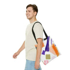 Large Tote Bag Pastel Pattern