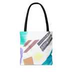 Large Tote Bag Pastel Pattern