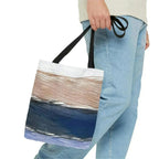 Large Tote Bag Rustic Hues Pattern