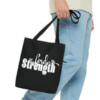 Large Tote Bag the Lord is my Strength Print