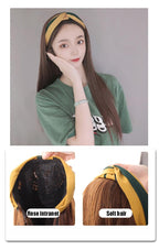 Cap With Hair Long Wavy Fake Hair Hat Wig Synthetic Hair Extensions Hat With Hair Natural Hairpiece Wigs For Black Women Cosplay Wigs For Women