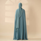 Cape Abaya, Haute Couture Heavy Rhinestone Abaya (MOA067) Mariam's Collection