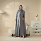Cape Abaya, Haute Couture Heavy Rhinestone Abaya (MOA067) Mariam's Collection