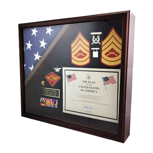 Capitol Flag and Accolades Display Case. The Military Gift Store