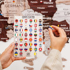 3D Europe Wooden Map Cappuccino Enjoy The Wood