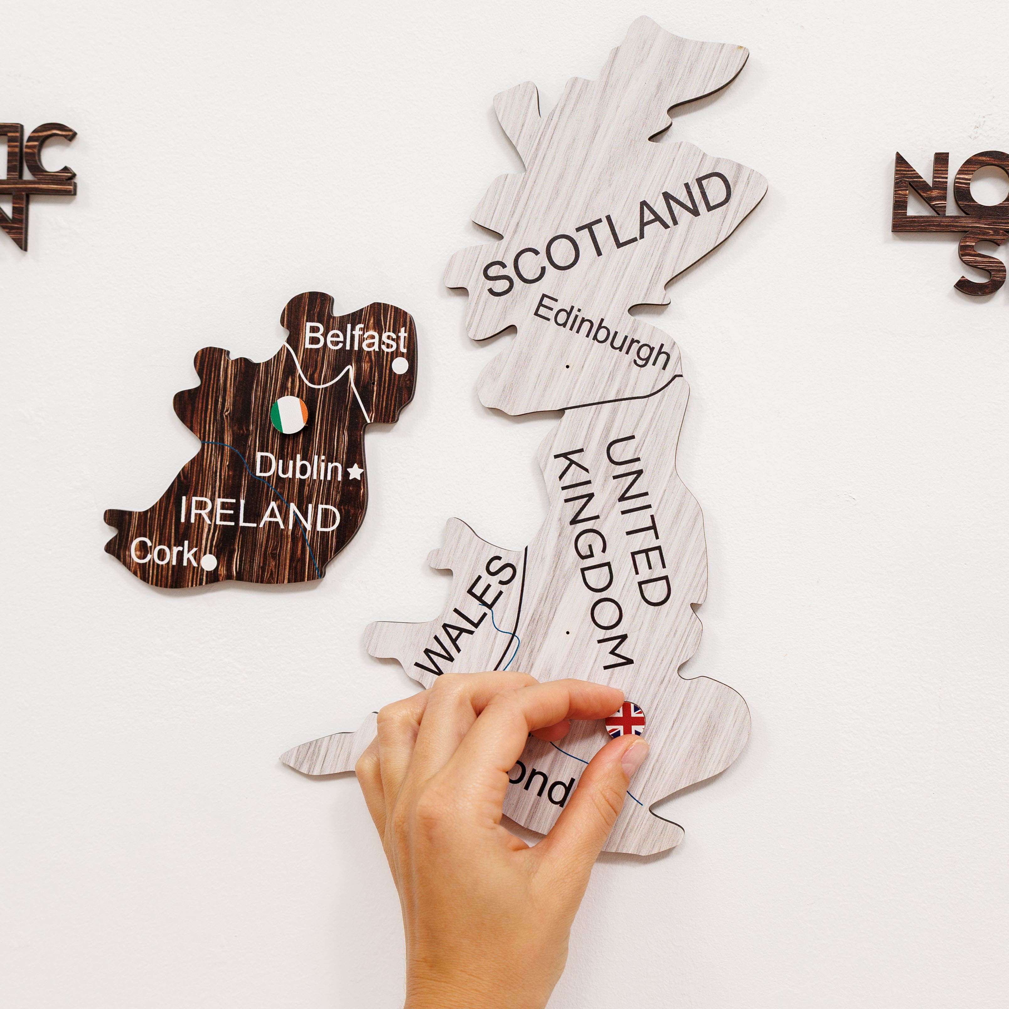 3D Europe Wooden Map Cappuccino Enjoy The Wood