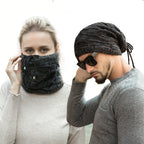 Caps Warmer Bonnet Casual Cap Winter Beanie Hats Hat winter hat Bobble Hat Winter Balaclava Women Bandana Baotou Cap Scarf Warm Thick Beanie Skellies Women Girls Cable Knit Soft Cute Beanie with Ears Detachable Pompom Fur Hat Girls