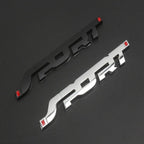 Car Accessories Sticker Styling Metal 3D Chrome Black Auto Car Metal Car SPORT Sticker,3D Premium Car Side Fender Rear Trunk Emblem Logo Badge Decals Compatible Trunk Racing Sport Word Letter Logo Emblem Badge Decal Sticker Stevvex