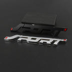 Car Accessories Sticker Styling Metal 3D Chrome Black Auto Car Metal Car SPORT Sticker,3D Premium Car Side Fender Rear Trunk Emblem Logo Badge Decals Compatible Trunk Racing Sport Word Letter Logo Emblem Badge Decal Sticker Stevvex
