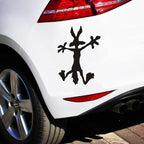 Car Auto Window Rear Bumper Trunk Decoration Sticker Vinyl Cartoon Funny Decal Car-Styling Exterior Trim Car Decal, E Cartoon Coyote Splat Hitting Wall Door Cars Laptop Truck Bumper Window Decal Accessories Emblem Sticker Applies Easily To Cars Stevvex