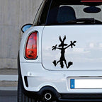 Car Auto Window Rear Bumper Trunk Decoration Sticker Vinyl Cartoon Funny Decal Car-Styling Exterior Trim Car Decal, E Cartoon Coyote Splat Hitting Wall Door Cars Laptop Truck Bumper Window Decal Accessories Emblem Sticker Applies Easily To Cars Stevvex