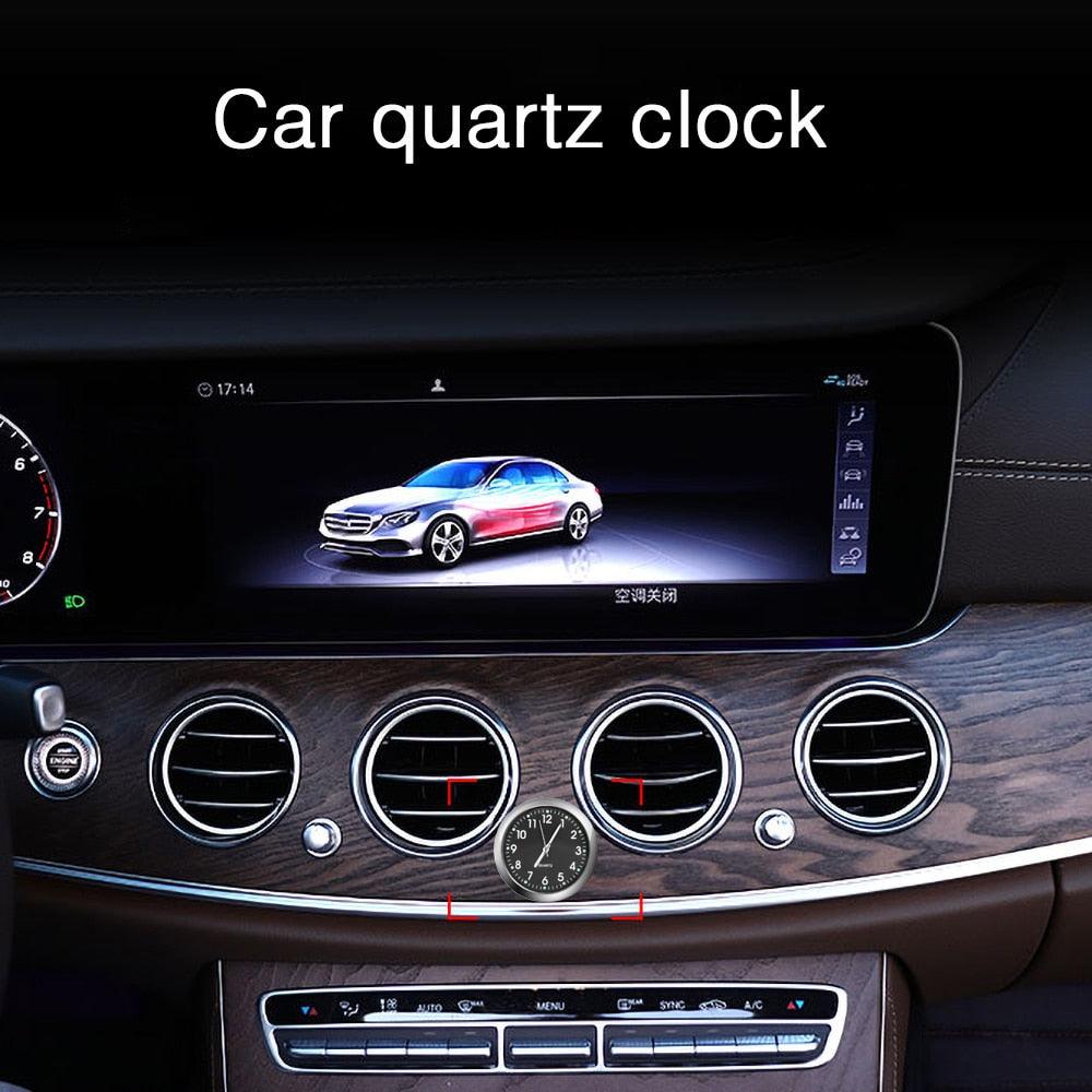 Car Clock Luminous Mini Automobiles Internal Stick-On Digital Watch  Stick on Dashboard Car Clock Mini Tiny Small Luminous Car Vent Clocks Watch for Dashboard Boat Bike Home Mechanics Quartz Clocks Auto Ornament Car Accessories Gifts Stevvex