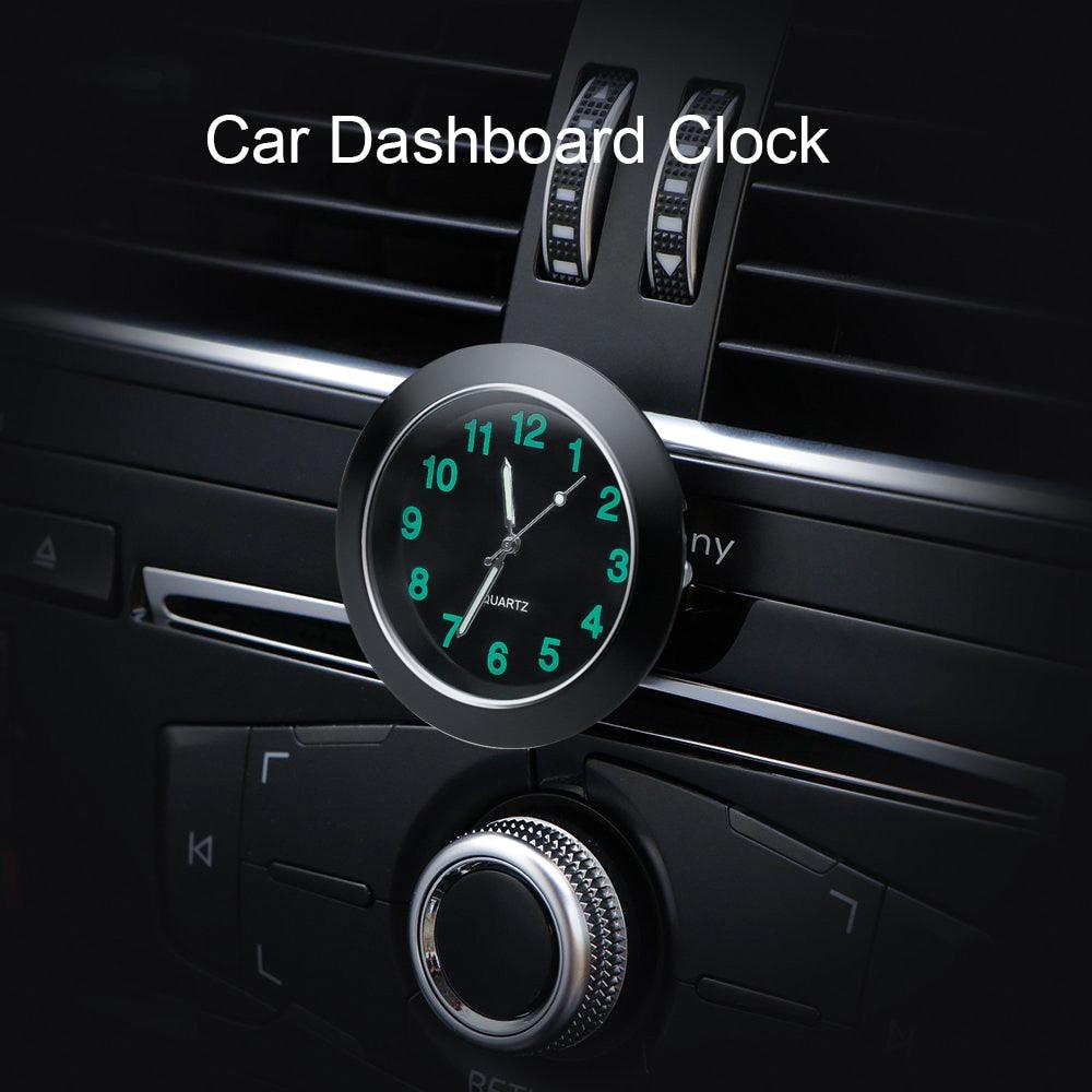 Car Clock Luminous Mini Automobiles Internal Stick-On Digital Watch  Stick on Dashboard Car Clock Mini Tiny Small Luminous Car Vent Clocks Watch for Dashboard Boat Bike Home Mechanics Quartz Clocks Auto Ornament Car Accessories Gifts Stevvex