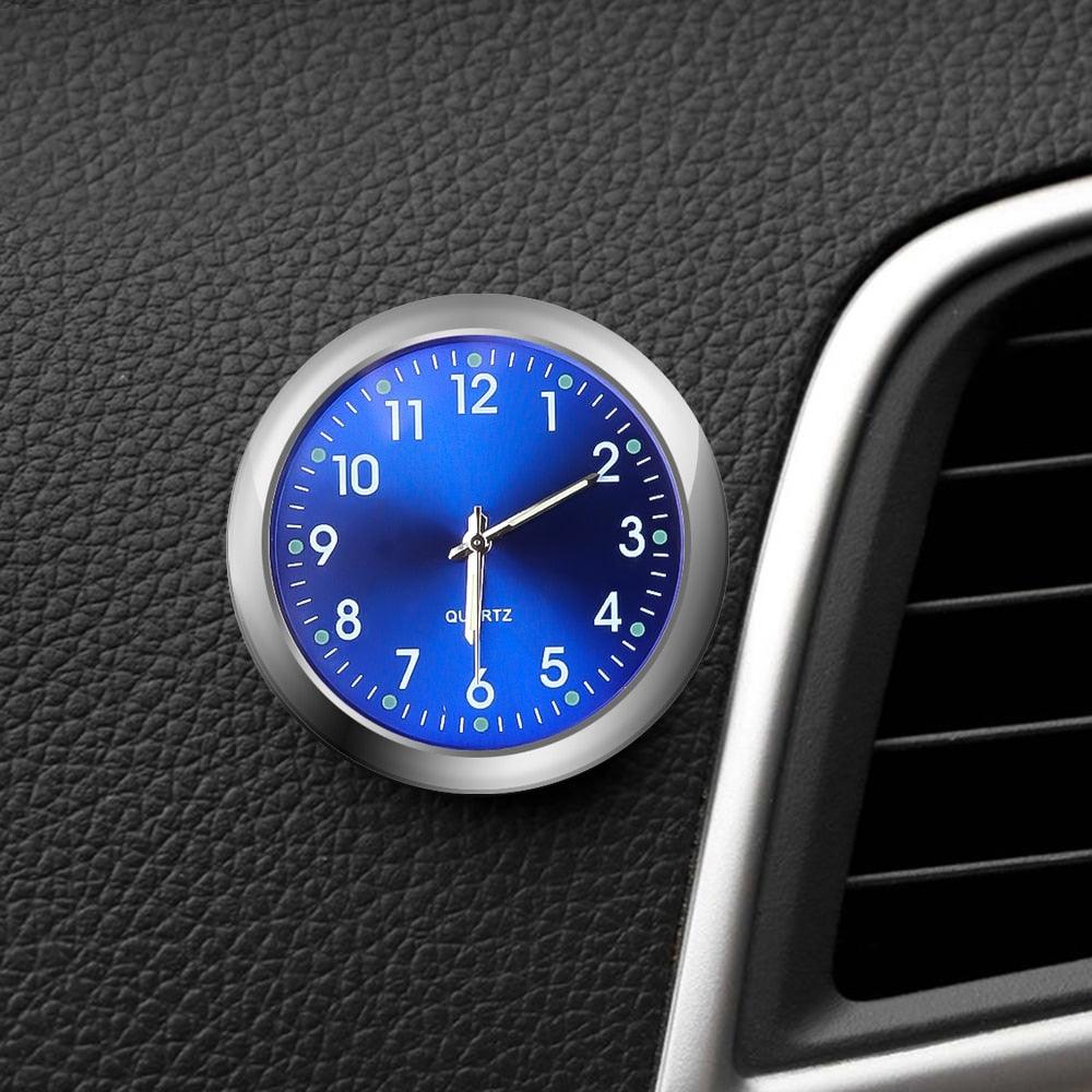 Car Clock Luminous Mini Automobiles Internal Stick-On Digital Watch  Stick on Dashboard Car Clock Mini Tiny Small Luminous Car Vent Clocks Watch for Dashboard Boat Bike Home Mechanics Quartz Clocks Auto Ornament Car Accessories Gifts Stevvex