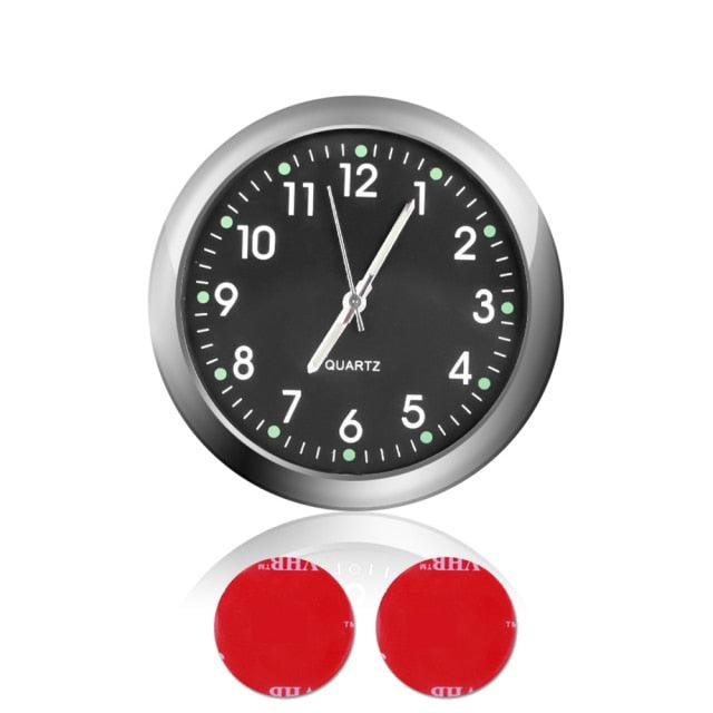 Car Clock Luminous Mini Automobiles Internal Stick-On Digital Watch  Stick on Dashboard Car Clock Mini Tiny Small Luminous Car Vent Clocks Watch for Dashboard Boat Bike Home Mechanics Quartz Clocks Auto Ornament Car Accessories Gifts Stevvex