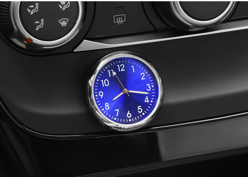 Car Clock Luminous Mini Automobiles Internal Stick-On Luminous Quartz Analog Watch Universal Pocket Mini Stick-On Clock for Car Boat Bike Home Digital Watch Mechanics Quartz Clocks Auto Ornament Car Accessories Gifts Stevvex