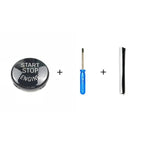 Car Engine Start Button Replace Cover Stop Switch Accessories Start Stop Engine Button Switch Cover Engine Switch Power Ignition Start Stop Button Replacement Car Decor Stevvex